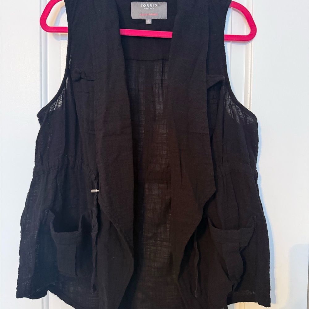 Torrid Black Textured Fabric